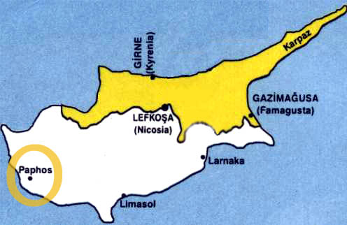 
Map of Cyprus