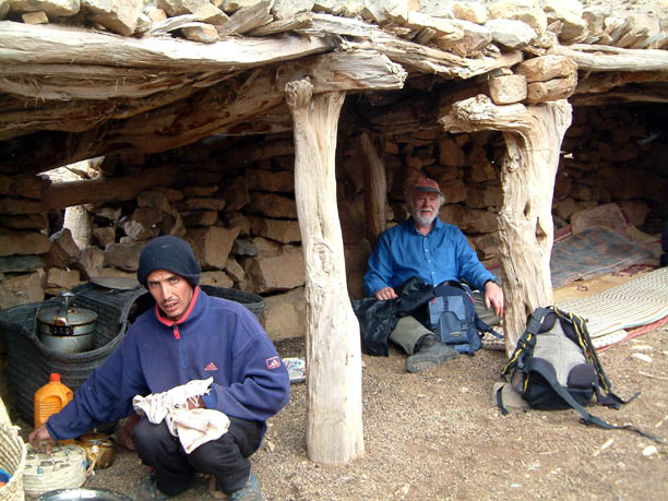 Keeping warm in the sheep pen