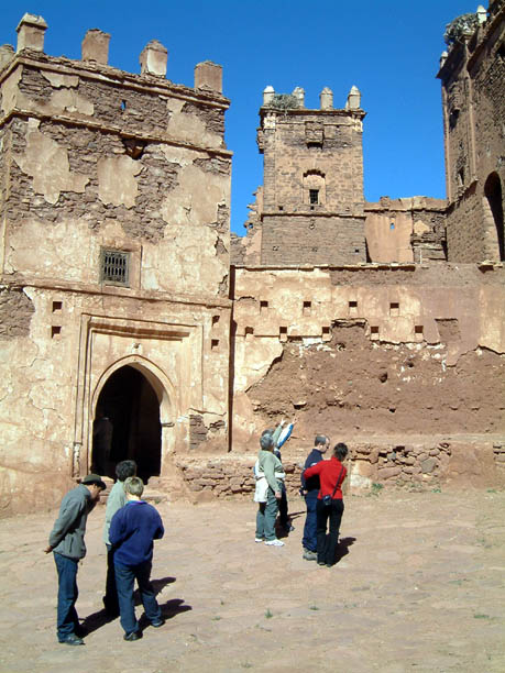 Arriving at Teleouet Kasbah